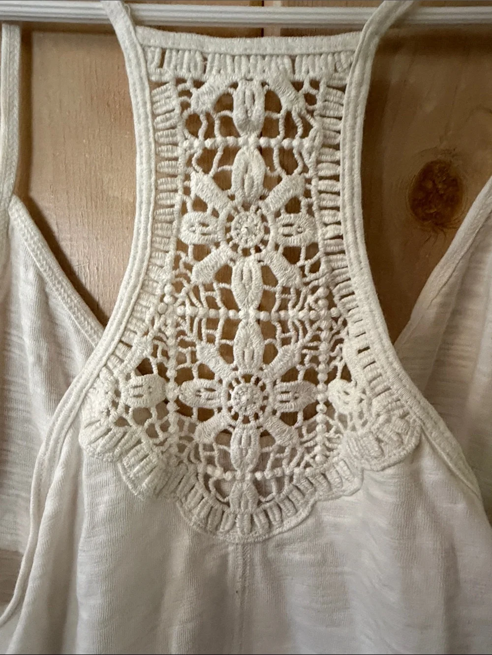 BP Women’s Cream Crochet-Back Tank Top_4